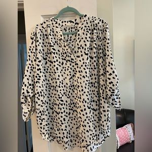 Jodifl brand size medium (M) black and white blouse
